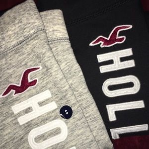 2 Hollister fleece leggings